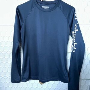 Columbia Omni-Shade Sun Protection Shirt - Navy Blue